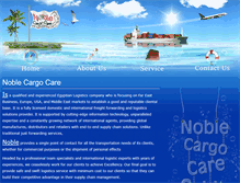 Tablet Screenshot of noblecargocare.com